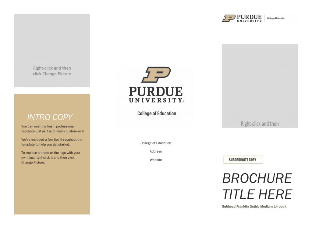 Download the Word brochure template
