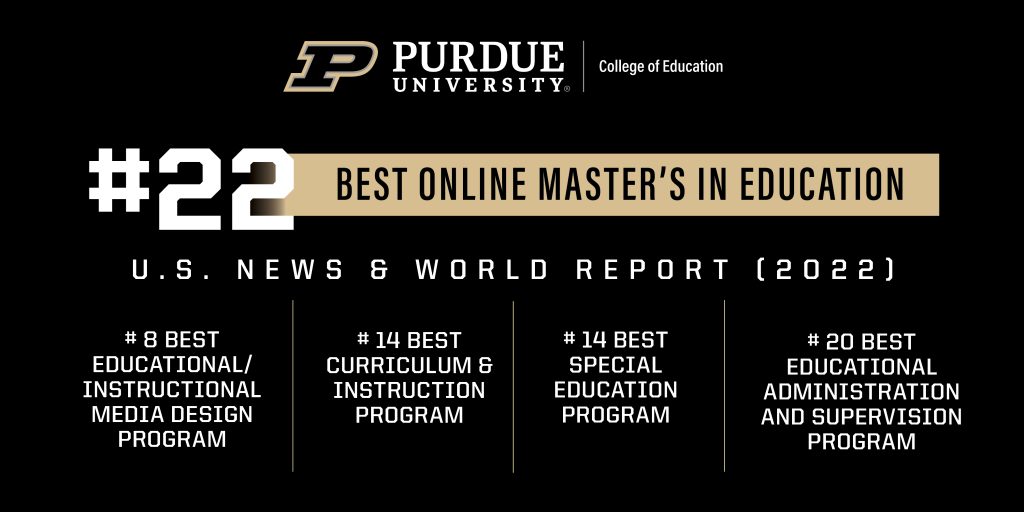 Number 22 Best Online Master's In Education U.S. News & World Report 2022