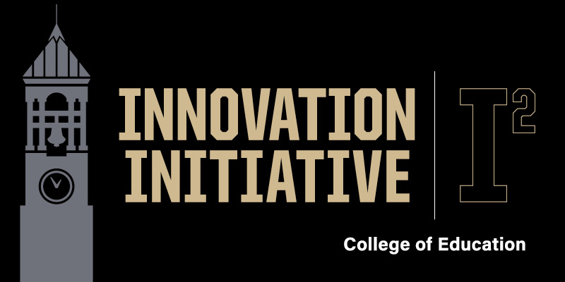 A graphic with a line drawing of Purdue University's belltower and the words 