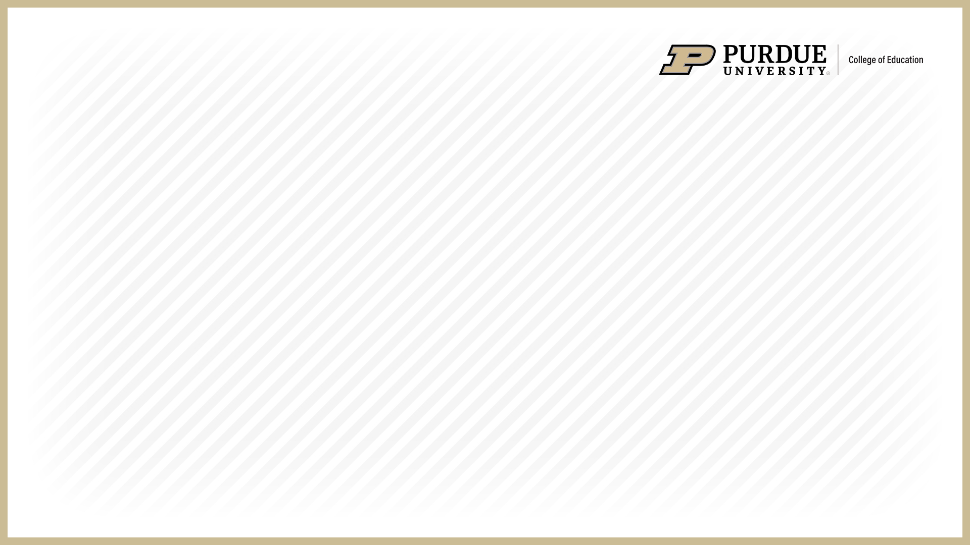 College of Education Virtual Background featuring a white striped background.