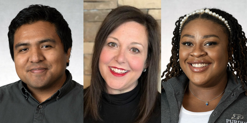 Left Abraham Zaragoza, center Amber Reed, right Brittne Paramore