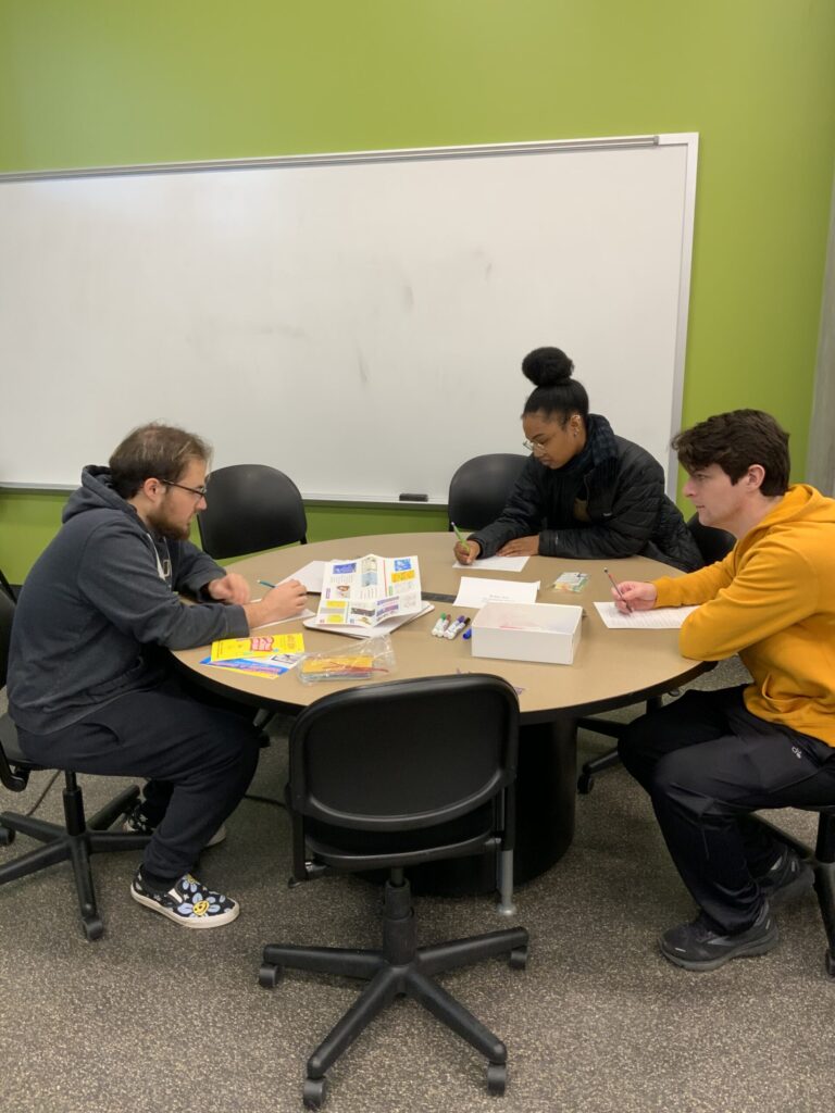 Students work together on a project