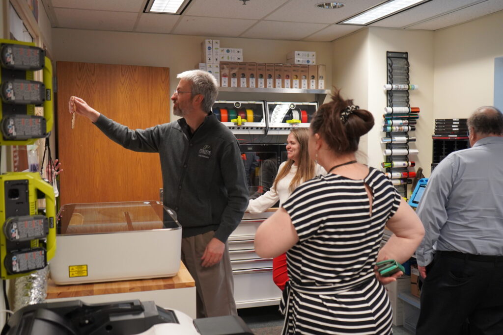 Visitors check out the instructional items at CREATE