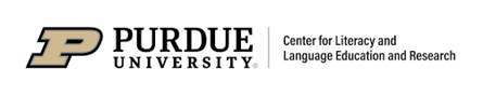 Purdue Center for Literacy and Language Education and Research Logo