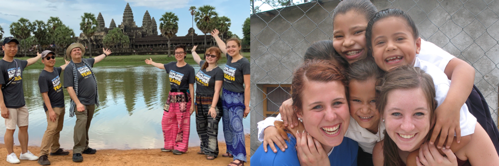 Study abroad in Cambodia and Hondouras.