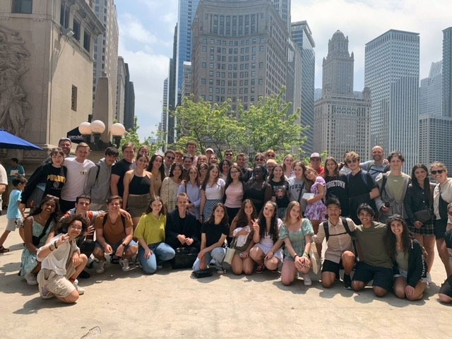 The 2023 Purdue cohort of Benjamin Franklin Transatlantic Fellows visited Chicago