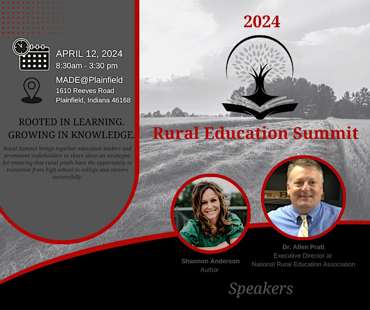 Graphic promoting the 2024 Rural Education Summit