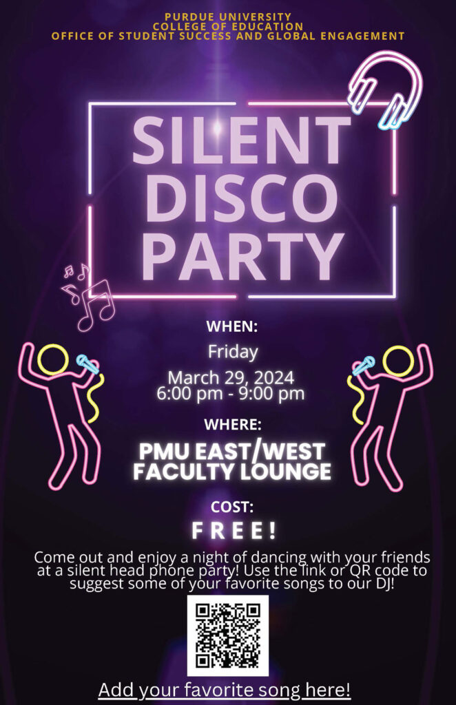 A flyer for a Silent Disco Party