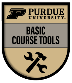 Basic Course Tools badge
