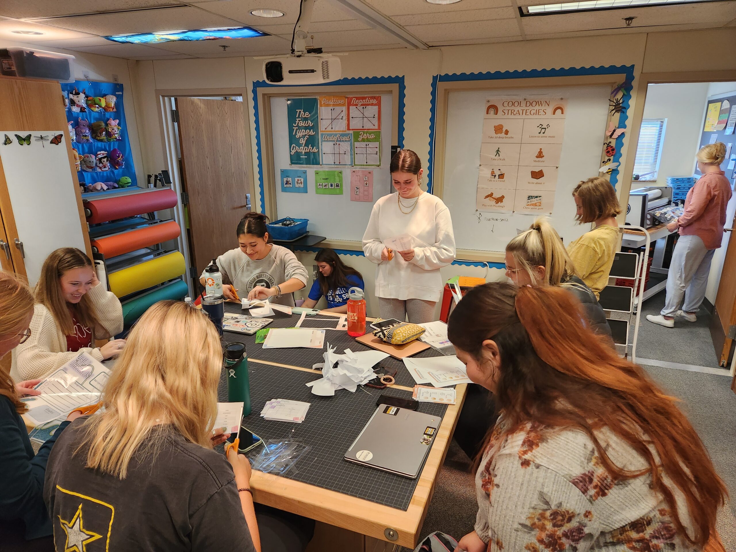 Students work in the CREATE lab