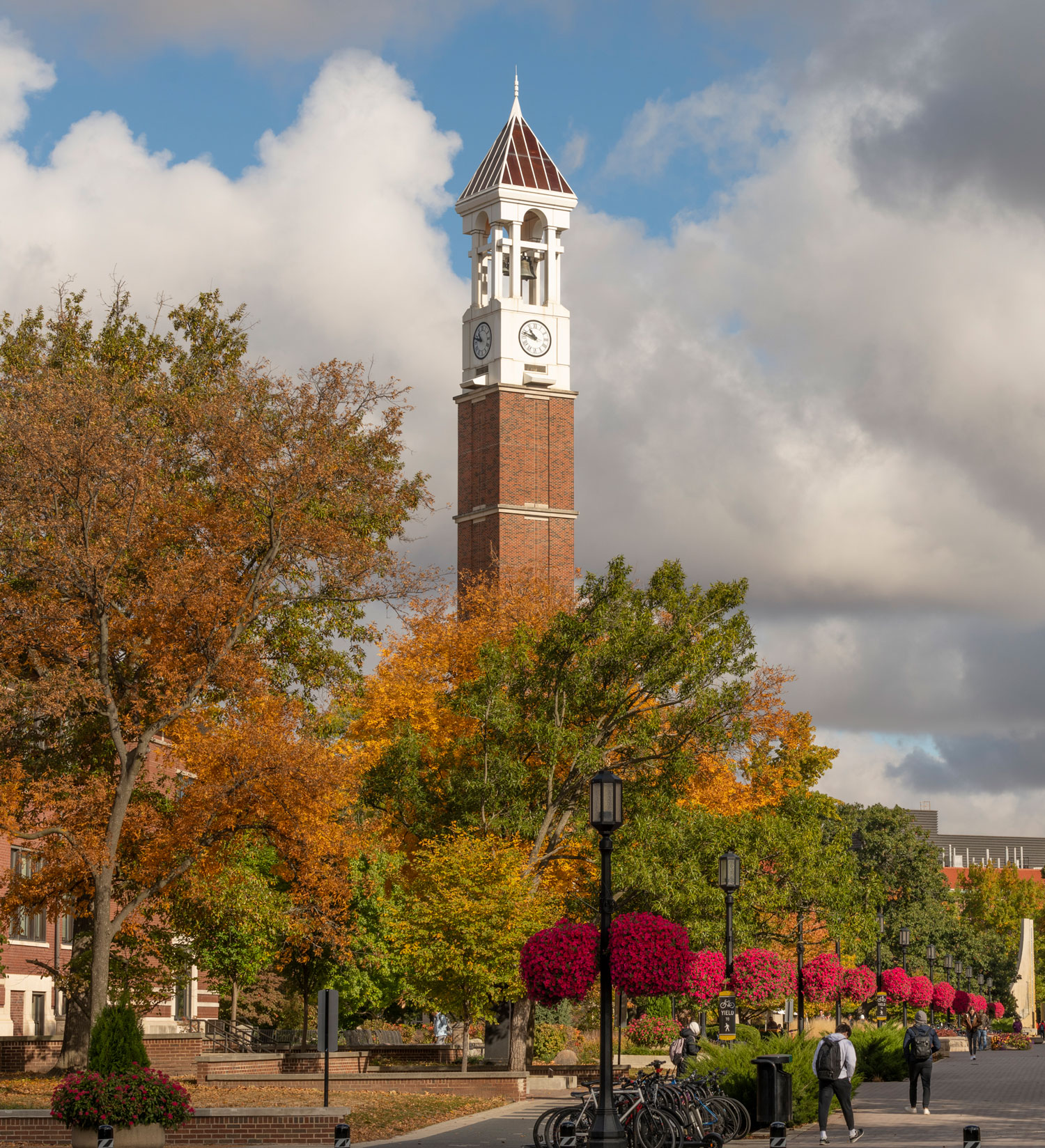 Purdue University's Bell Tower on campus