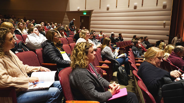 Audience members at the Indiana STEM Education conference