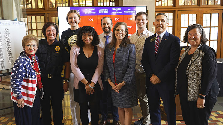 Purdue Celebrities at the Constitution Day event