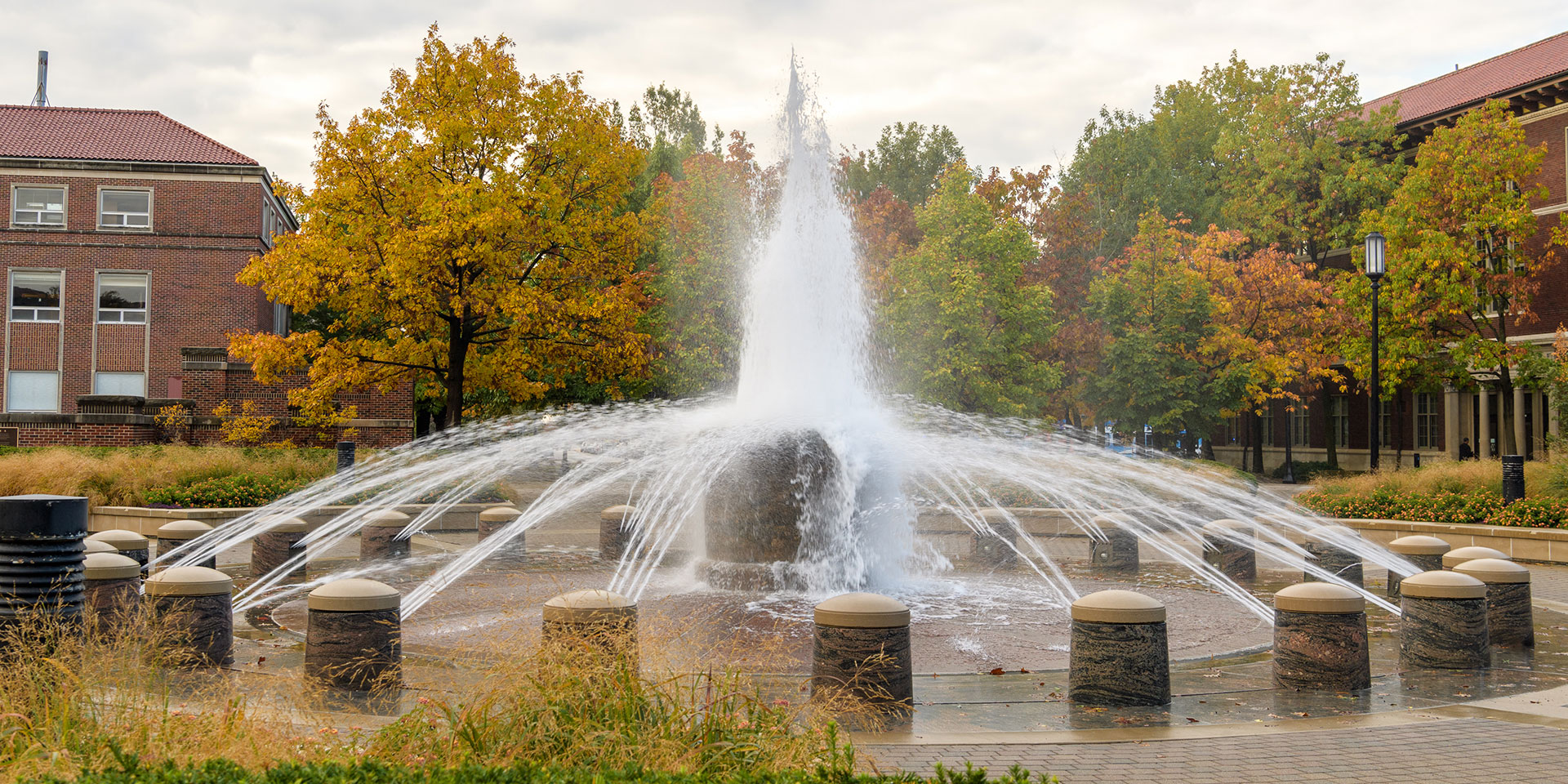 Loeb Fountain on Purdue University's campus