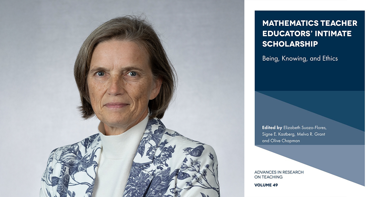 Combination graphic of Signe Kastberg's headshot and the cover of her new book, 