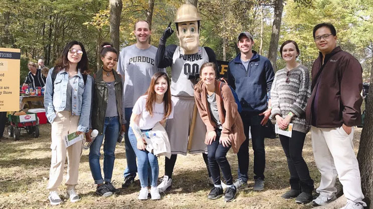 Dr. Eric Deemer with his 2019 research team.