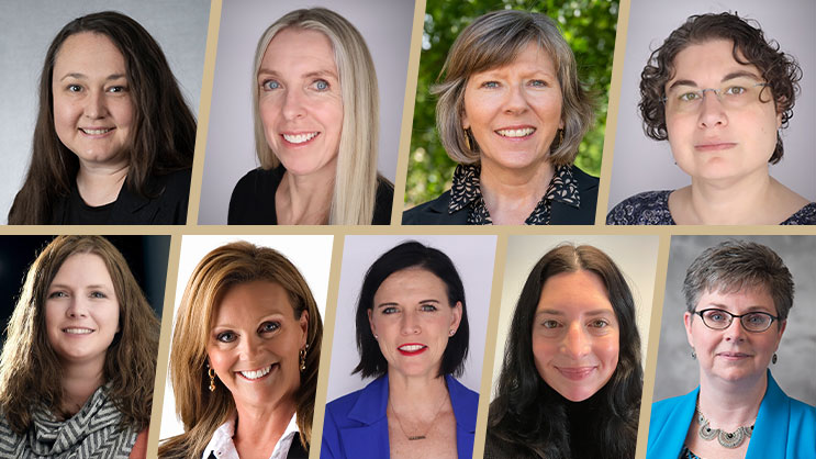 A graphic featuring headshots of the 2026 College of Education faculty promotions.