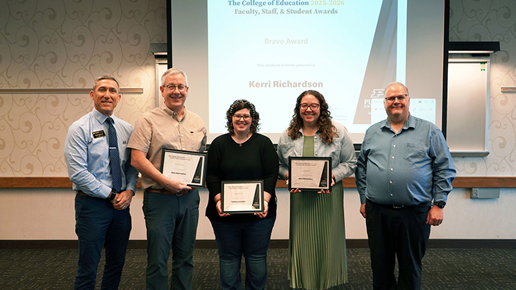 Phil VanFossen, Mike Harrington, Ashley Luzadder, Kerri Richardson, and Wayne Wright