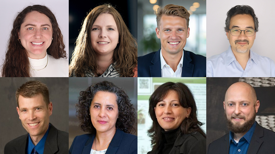 A collage of headshots featuring the eight new CATALYST fellows.
